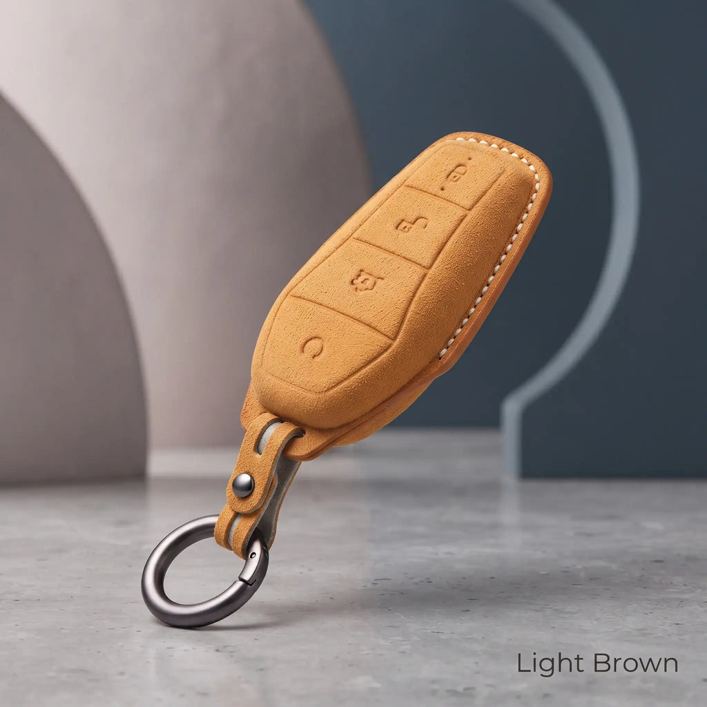 Car Key Fob Holder Keychain Alloy Ring for BYD Models