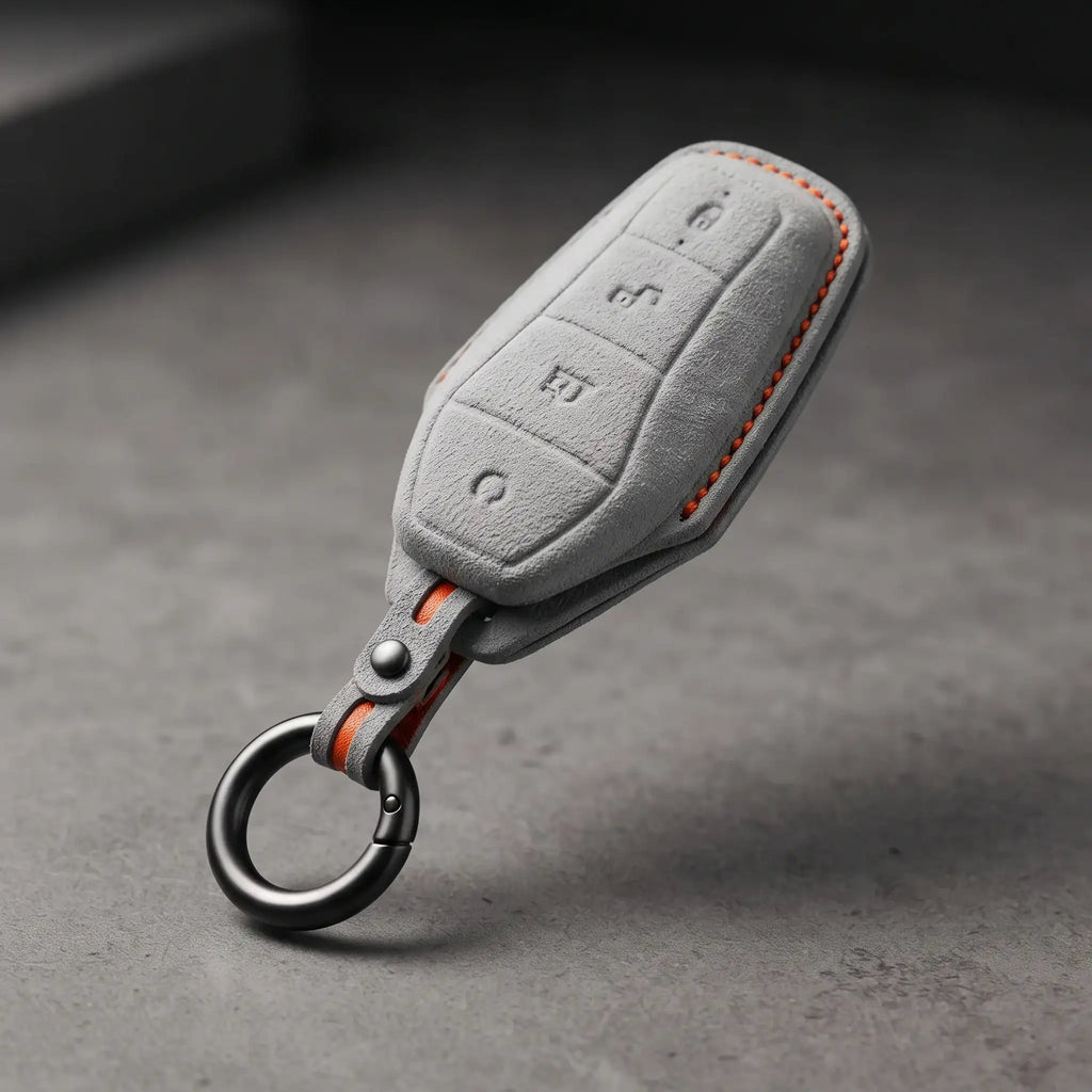 Car Key Fob Holder Keychain Alloy Ring for BYD Models