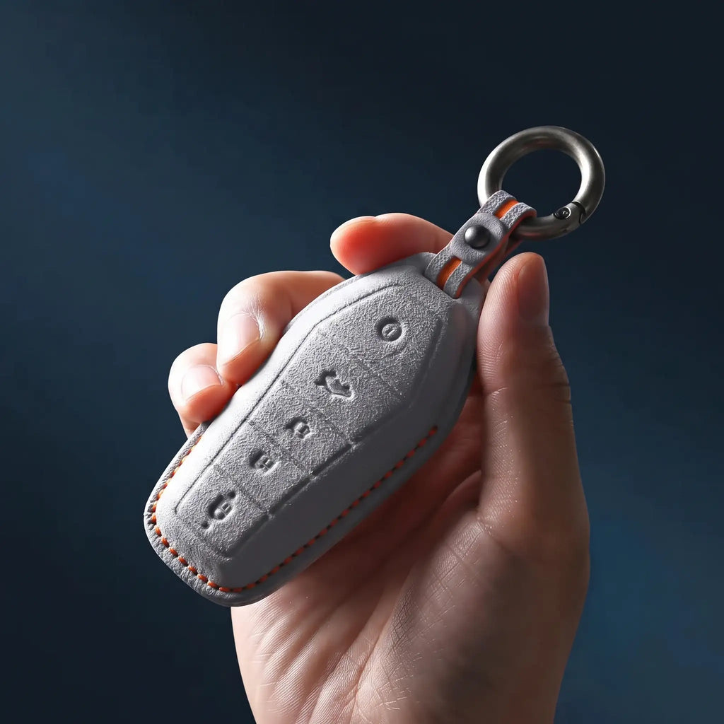 Car Key Fob Holder Keychain Alloy Ring for BYD Models