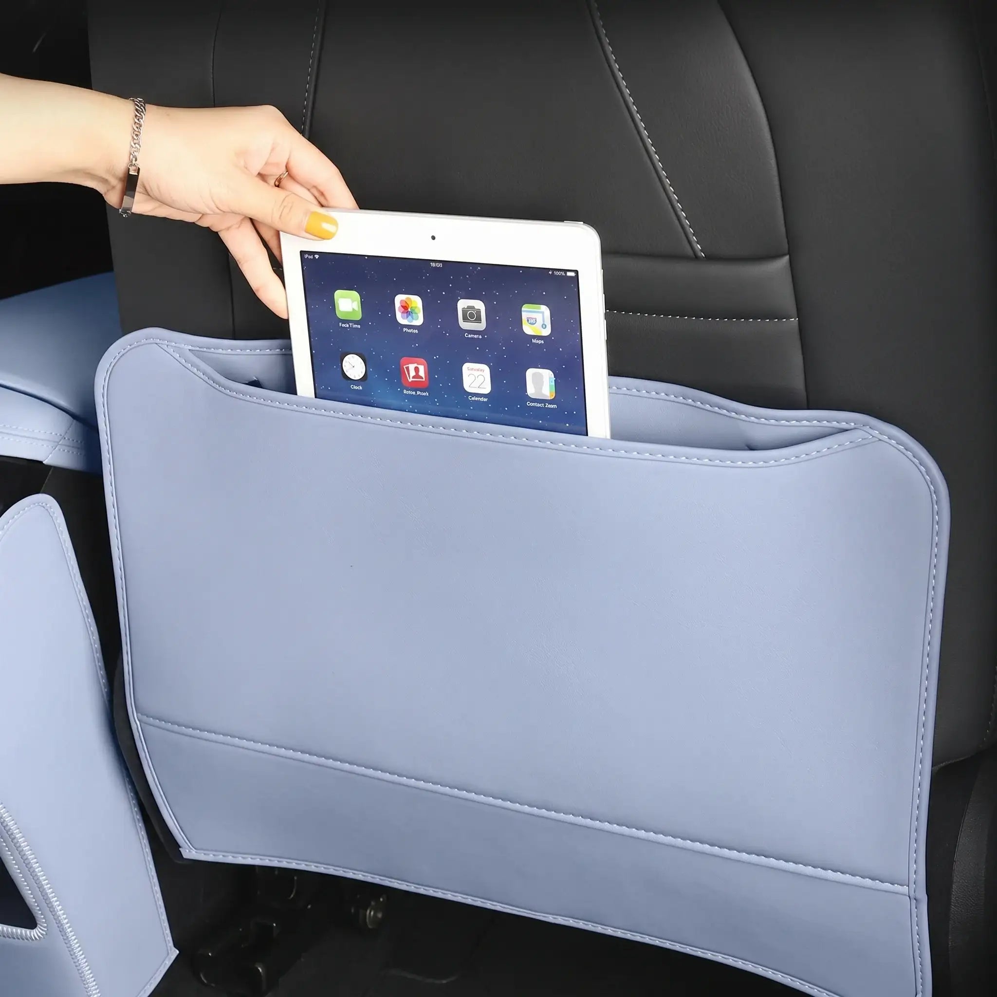 Car Seat Back Protector Mat Anti-Kick Guard Panel for BYD (2 Pcs)
