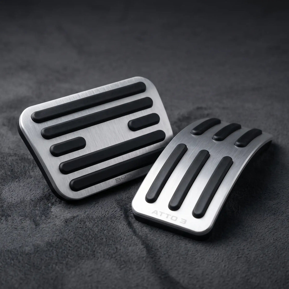 Brushed Aluminum Performance Fuel Brake Pedals Cover for BYD Atto 3 | carblaze 2