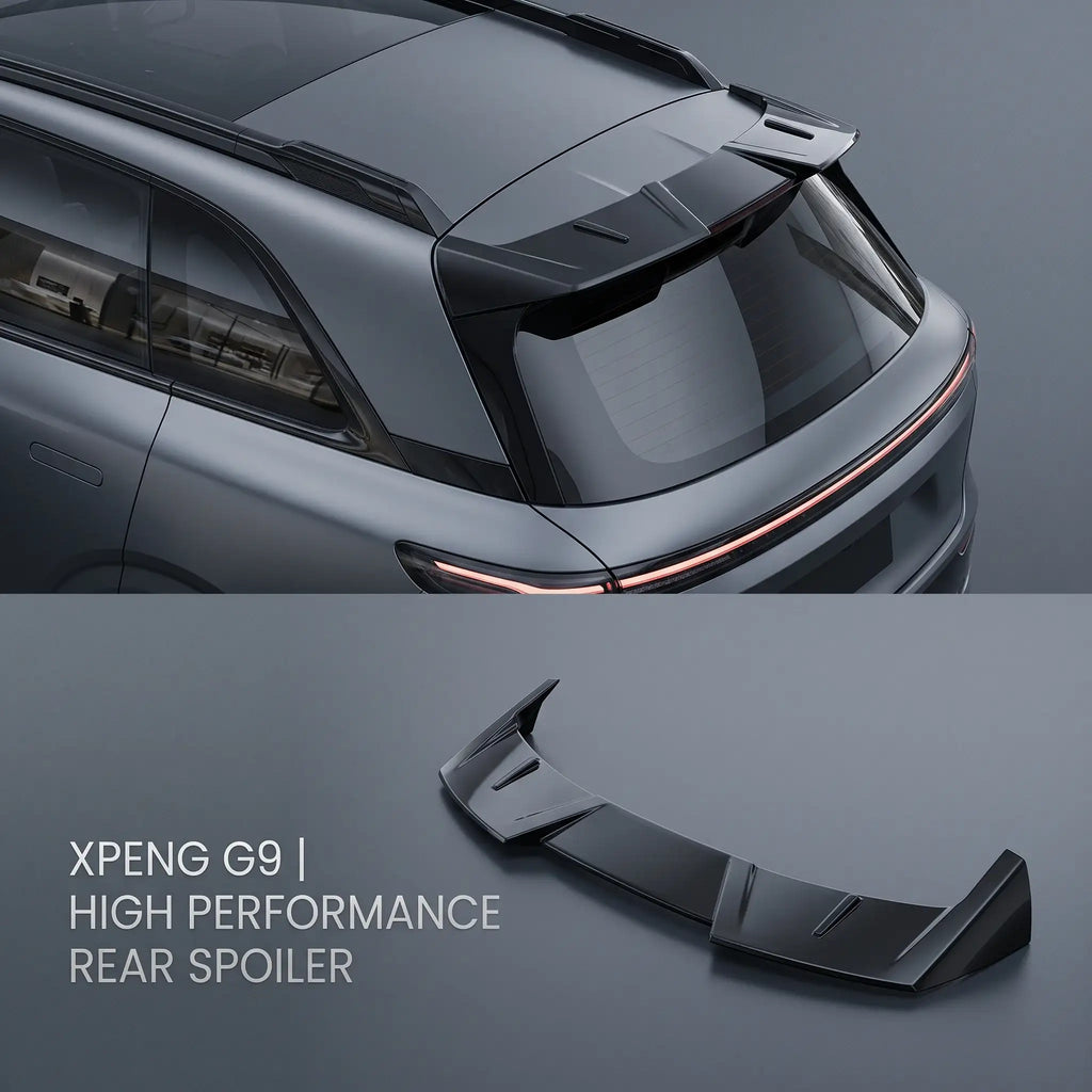 XPeng G9 High Performance Rear Trunk Spoiler Wing ABS Lip Splitter | carblaze 7