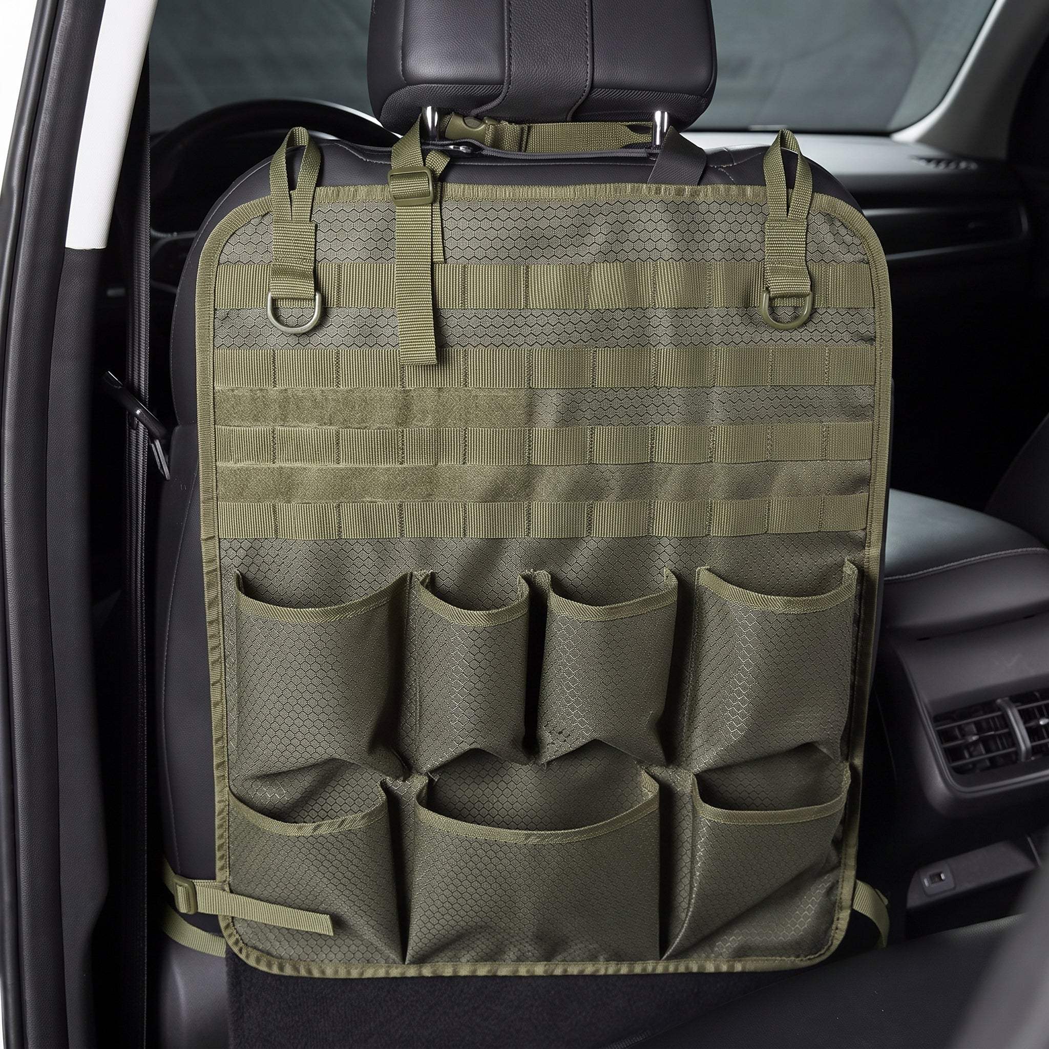 Car Seat Back Tactical Storage Bag Organizer Military Molle System Universal