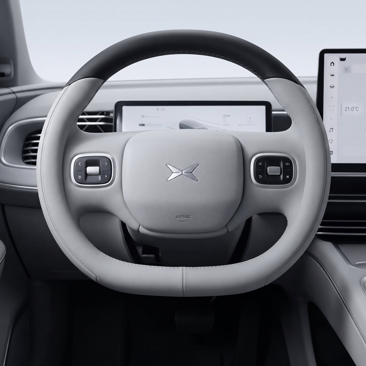 Copertura antiscivolo in pelle per il volante di XPeng G6