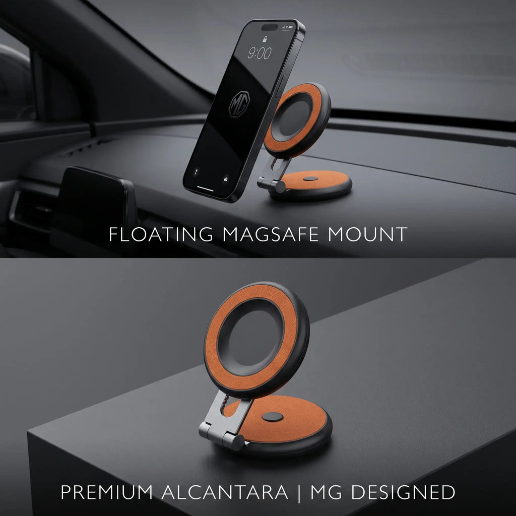 Premium Alcantara Floating Magnetic Phone Holder MagSafe Dashboard Mount for MG | carblaze 1