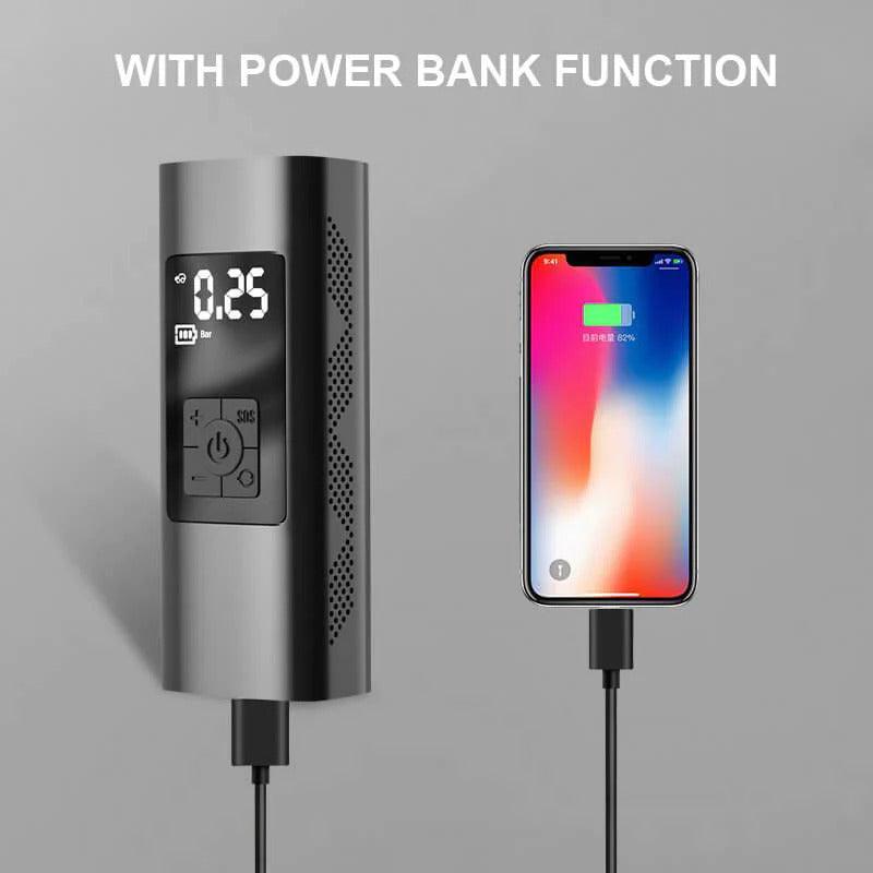 Tragbarer wiederaufladbarer kabelloser elektrischer Reifenfüller