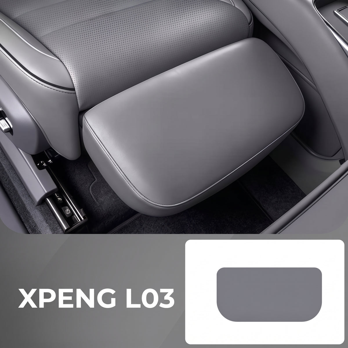 Premium Passenger Seat Leg Rest Cover for XPENG L03