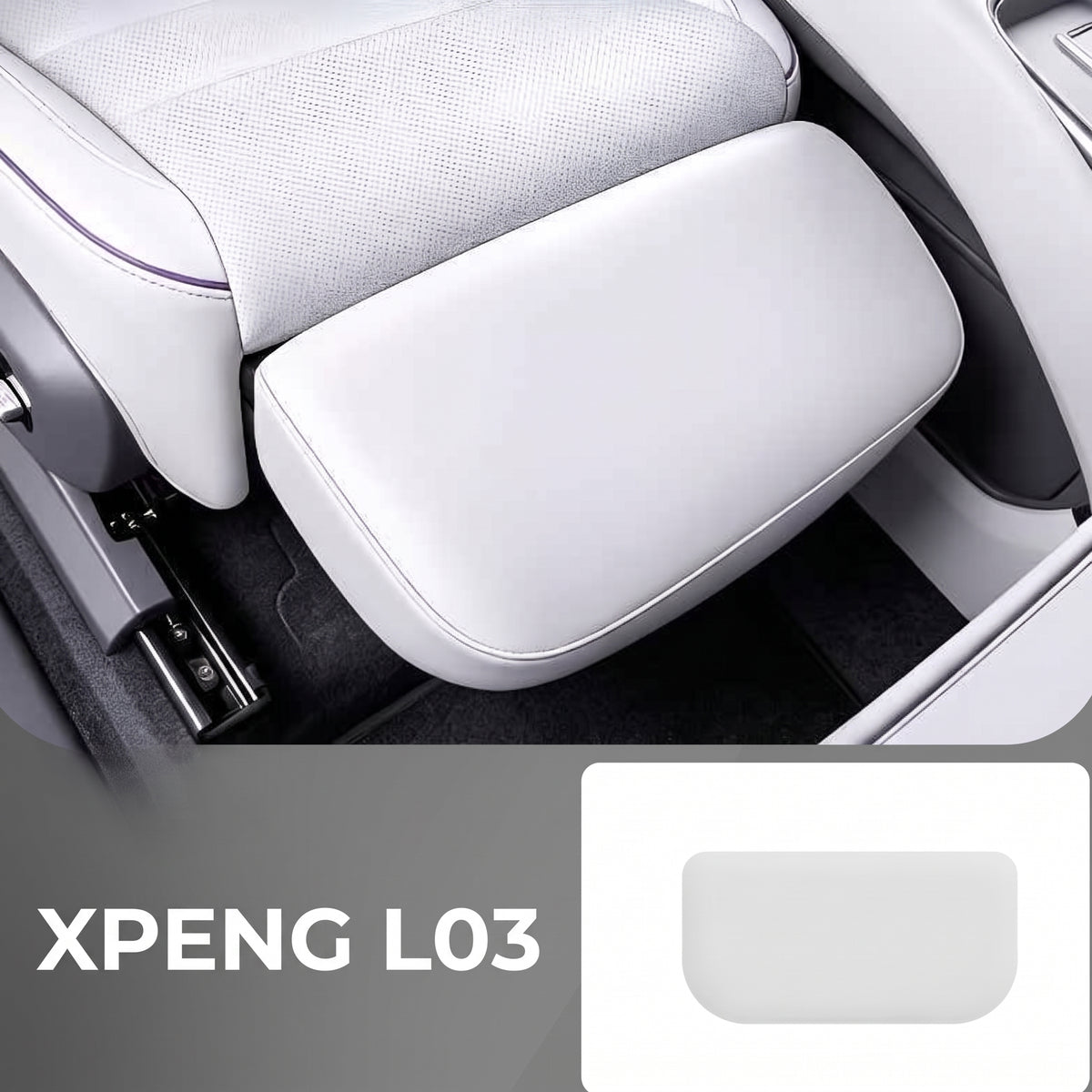 Premium Passenger Seat Leg Rest Cover for XPENG L03