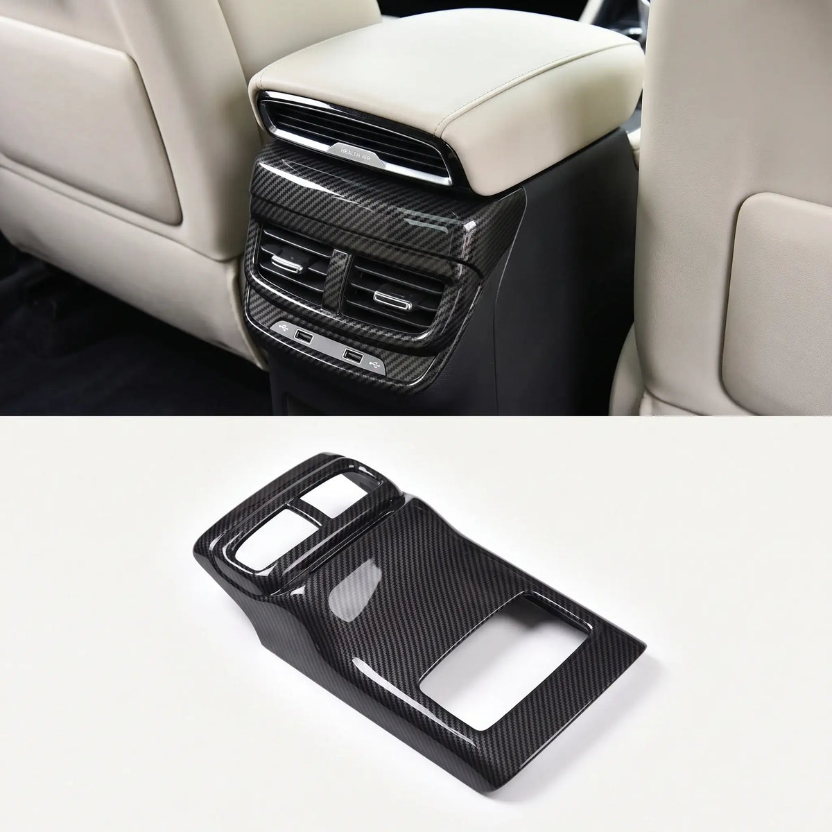 Rear Seat Console Air Vent Cover Trim Frame Styling Decor for MG HS | carblaze 1