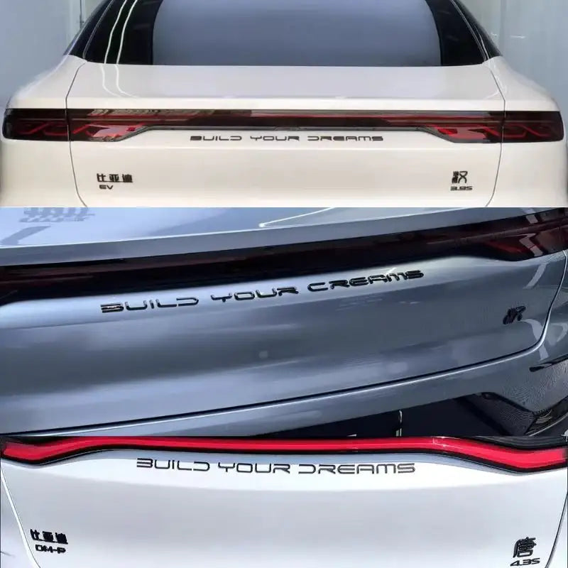 Rear Bumper Glossy Black Badges LOGO for BYD BYD10