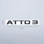 Rear Bumper Glossy Black Badges LOGO for BYD BYD18