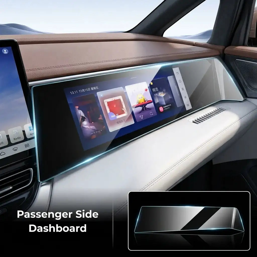 Tempered Glass Navigation Touch Screen Protector Film for BYD M9 | carblaze 1