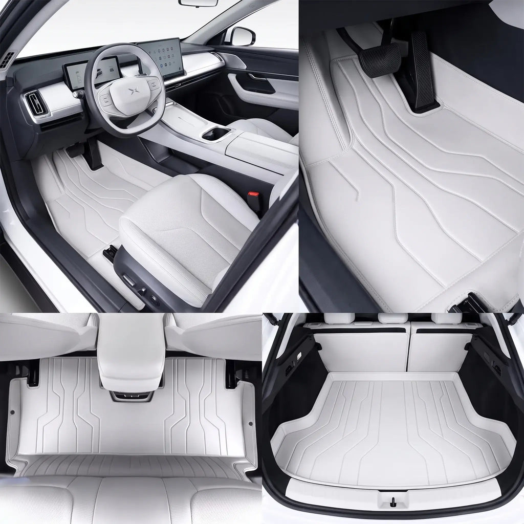 XPeng P7+ Custom TPE Floor Mats All-Weather Waterproof Cargo Liners | carblaze 1
