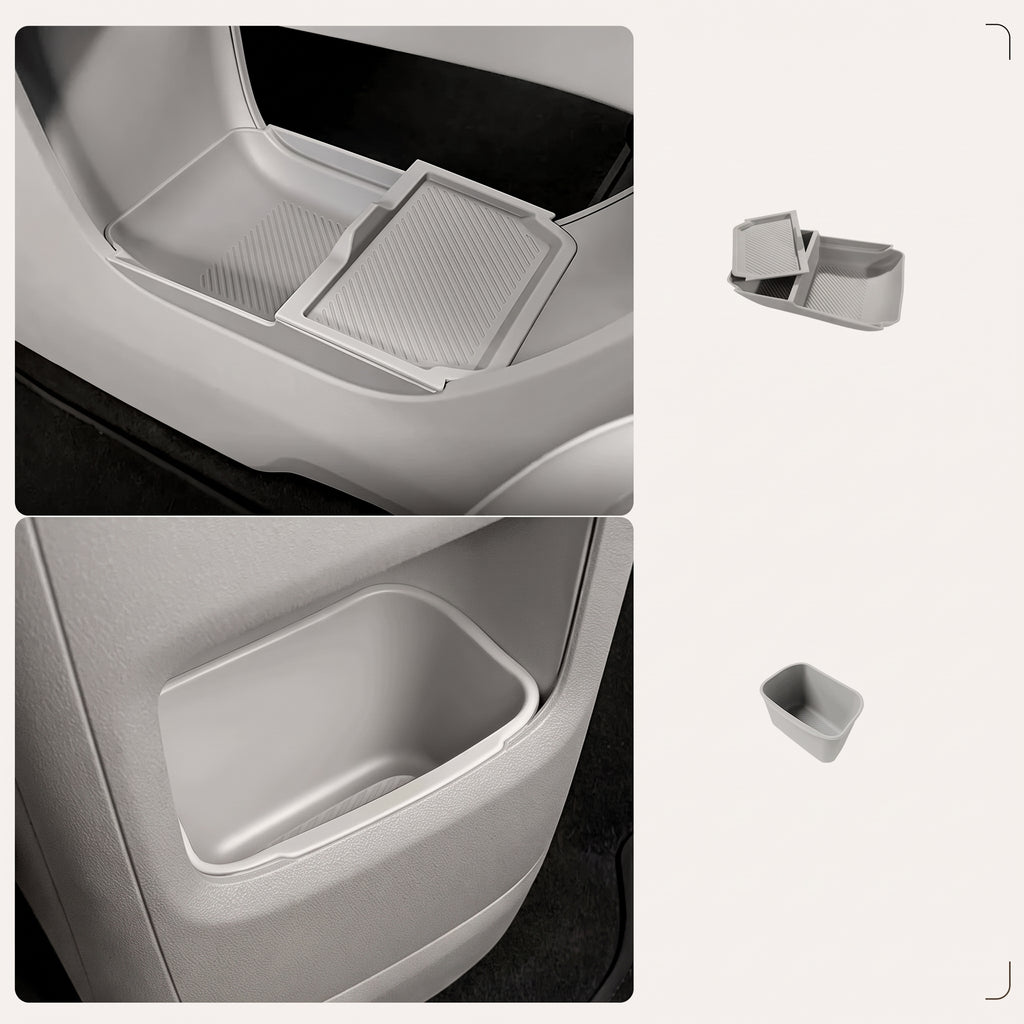 Kit intérieur de 18 pièces pour Leapmotor B03X, plateaux de console en silicone TPE