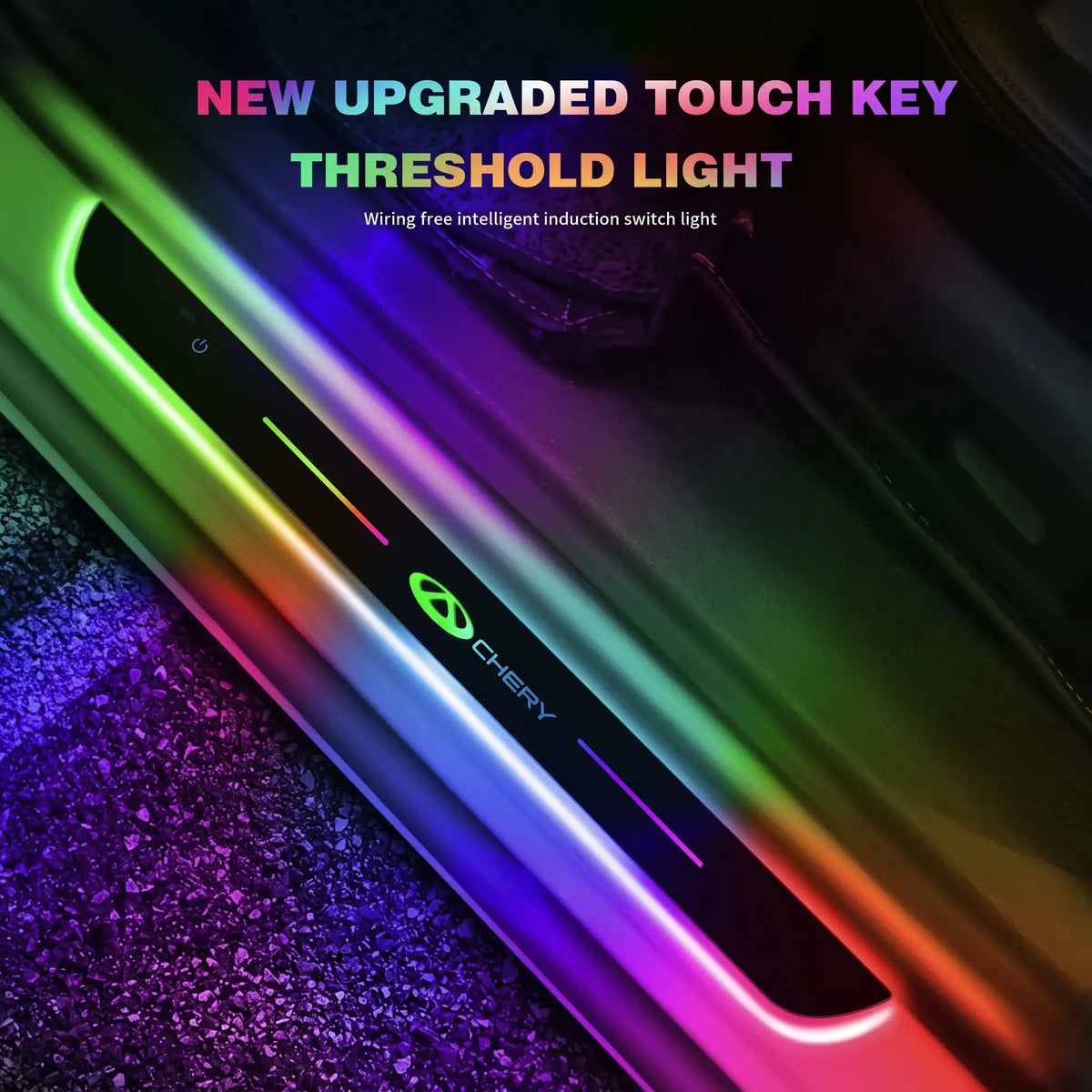 LED Illuminated Car Door Sill Scuff Protector Plate for Chery | carblaze 3