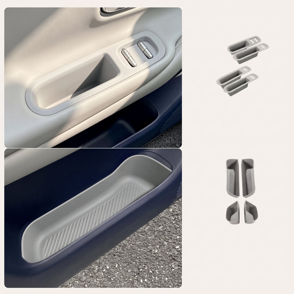 Kit intérieur de 18 pièces pour Leapmotor B03X, plateaux de console en silicone TPE