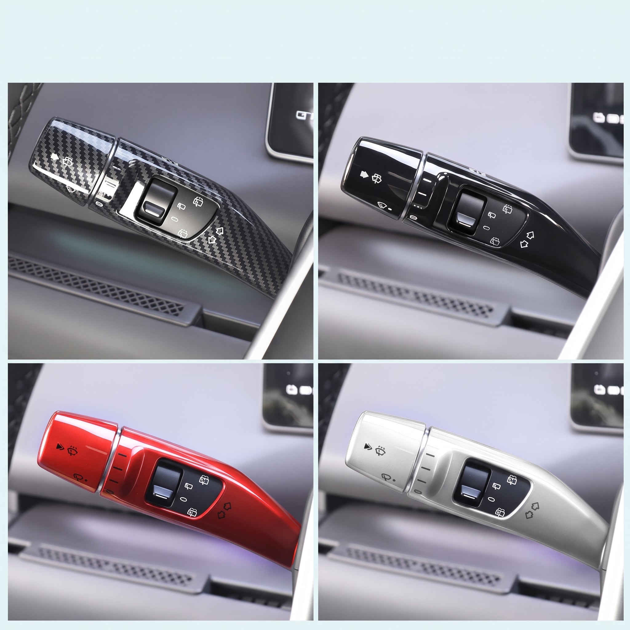 Gear Shift Stalk & Wiper Lever Protective Cover Trim for Leapmotor C10 / C16 | Steering Column ABS Interior Accessories