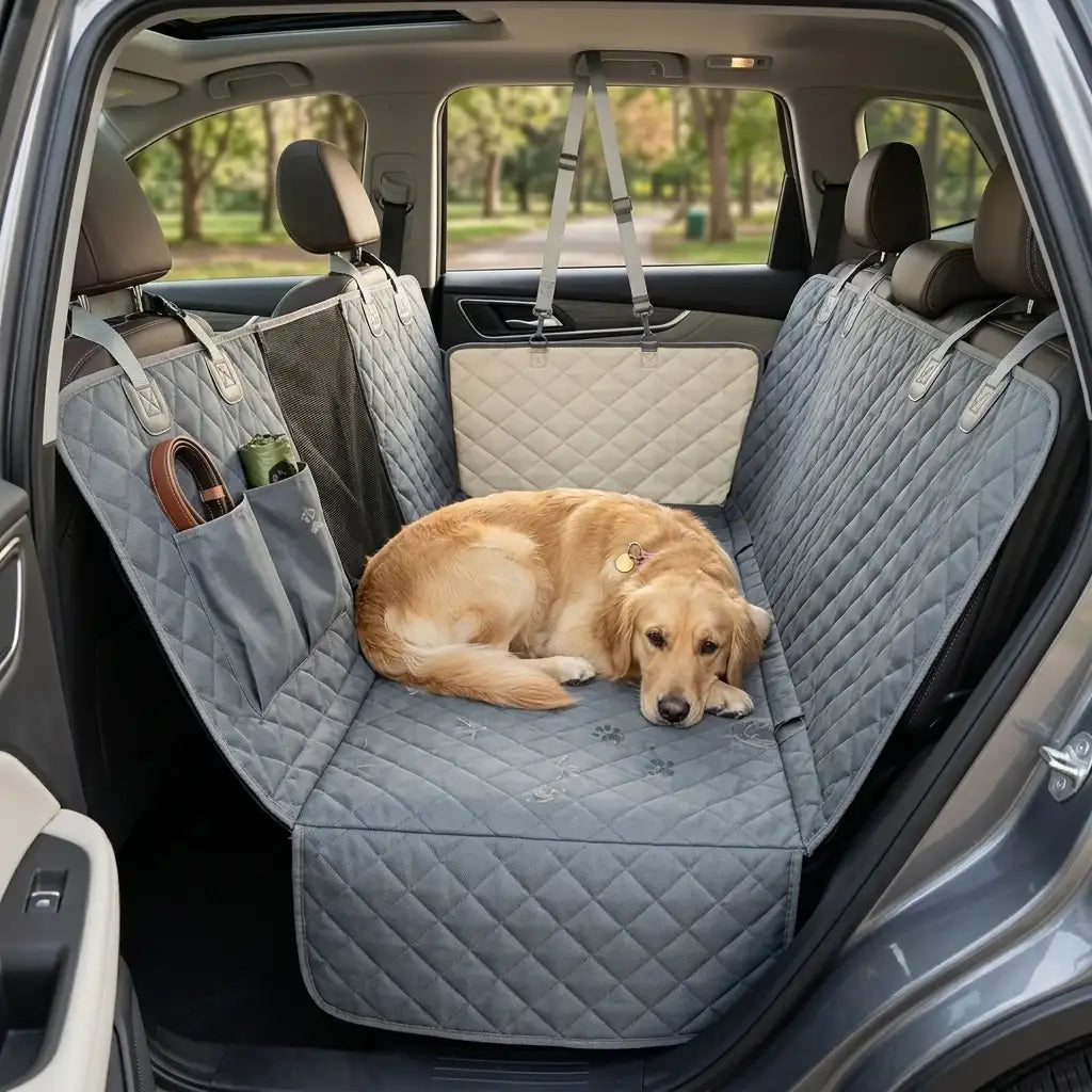 Waterproof Pet Dog Car Seat Cover Hammock Trunk Protector Universal | carblaze 3