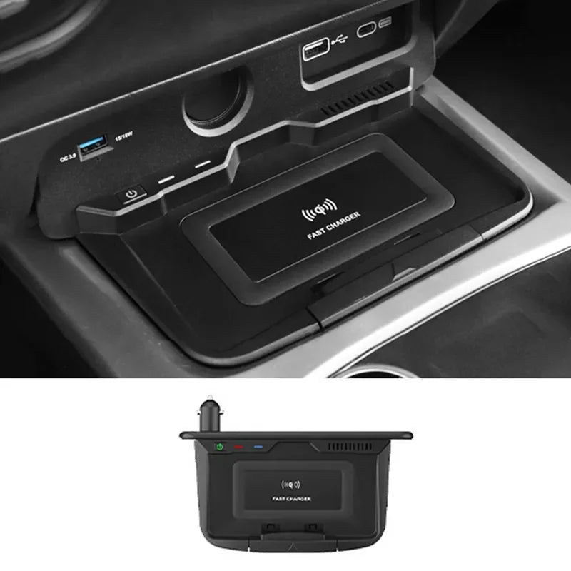 15W Qi Wireless Car Charger Fast Charging Pad for WEY Tank 300 Phone Holder