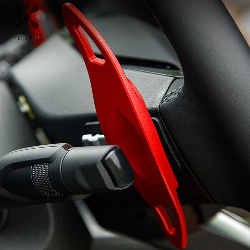Aluminium Alloy Steering Wheel Shift Paddle Sticker Decoration for GWM Haval H5 II 2023 2024 Car Accessories