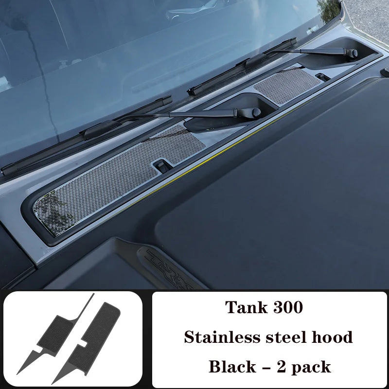 Great Wall GWM WEY Tank 300 2022 2023 Mesh Grille Insect Proof Net for Hood Heat Dissipation Hole Cover