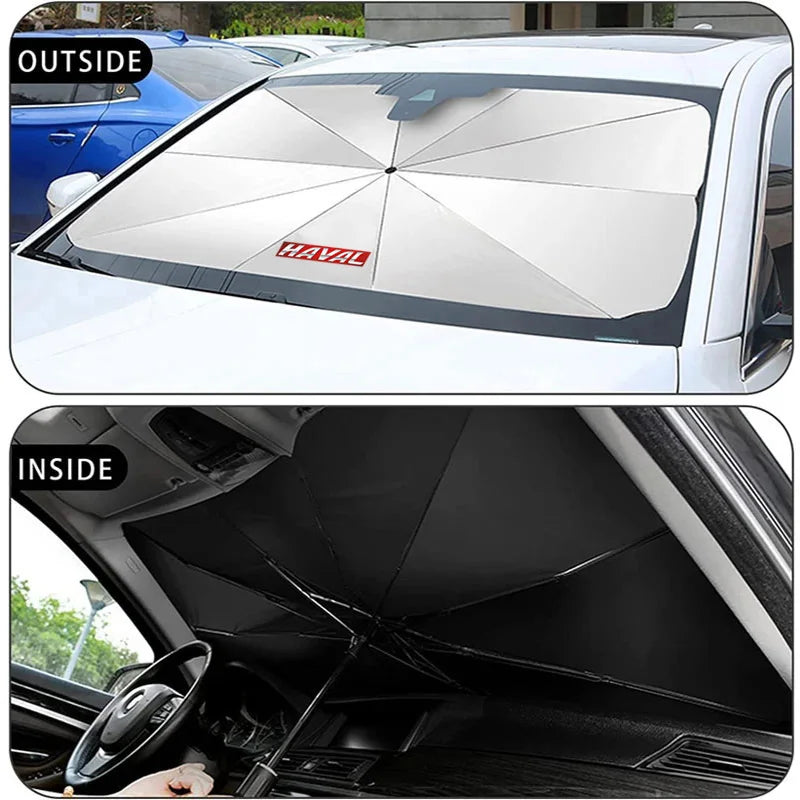 Car Windshield Sun Shade Cover Front Window Sunscreen Parasol For Haval Jolion F7 F7x H6 2021 H2 H2S H3 H8 H9 M4 2022 2023