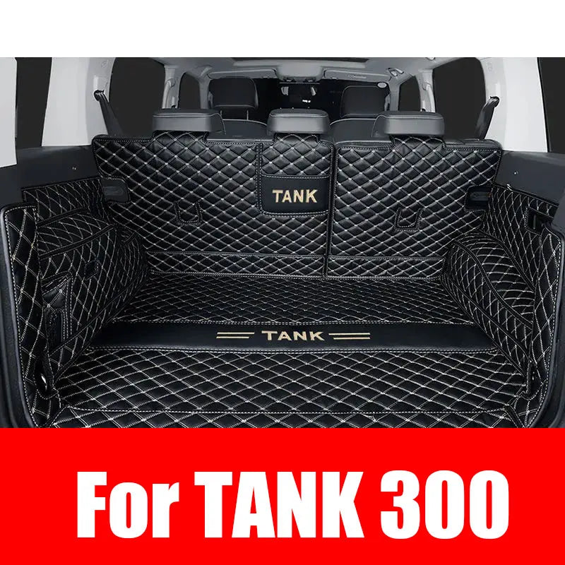 Custom Fit Rear Trunk Mat Leather Cargo Liner for GWM TANK 300 2022 2023 Accessories