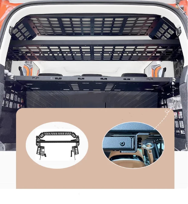 GWM Tank 300 2020-2024 Fuel Version Rear Cargo Rack Shelf Luggage Storage Panel Mesh Car Accessories