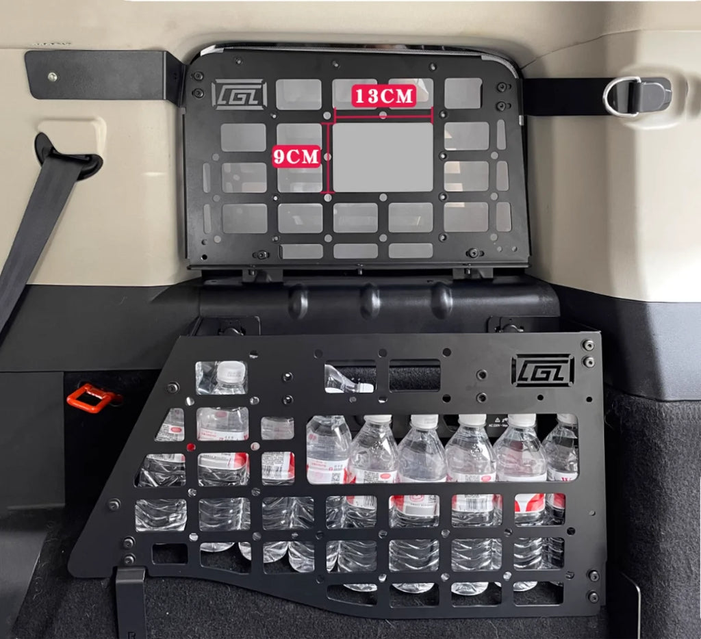 GWM Tank 300 2020-2024 Rear Trunk MOLLE Storage Panel Organizer Aluminum Alloy Black
