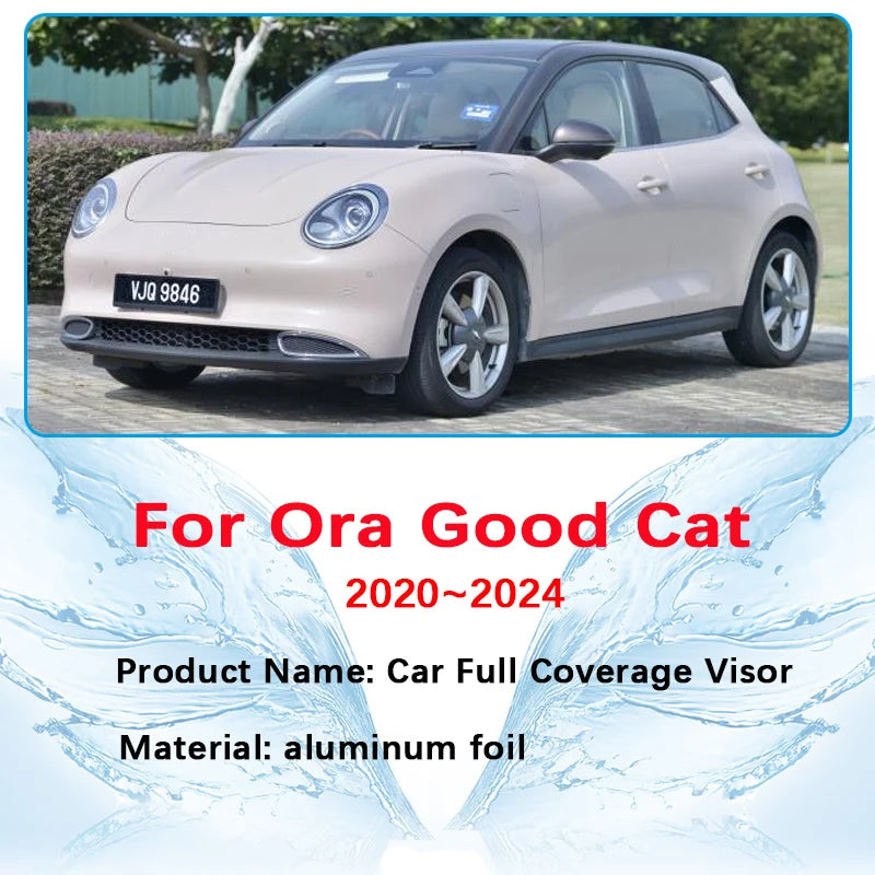 Custom Fit Car Windshield Sun Shade Visor for Ora Good Cat Funky Cat 2020 2021 2022 2023 2024 UV Blocking Interior Protector