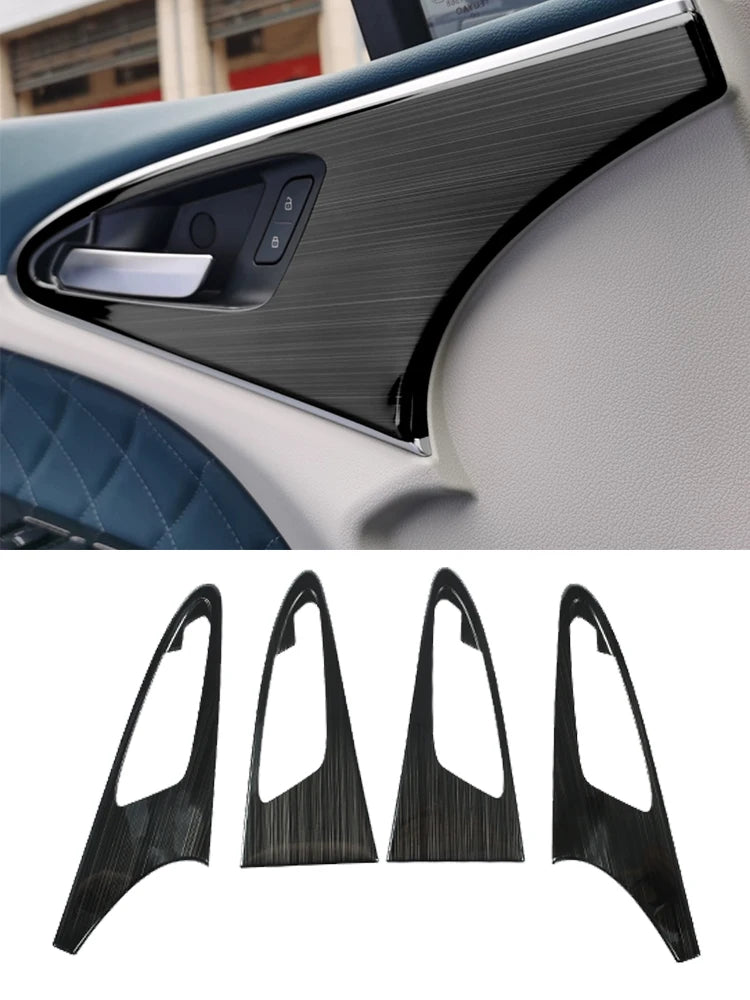 Custom Door Handle Cover Interior Trim For GWM ORA Good Cat 2022 2021 2020 -Carbon Fiber Style Decorative Protector