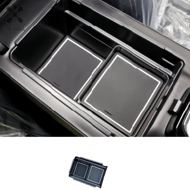 Haval H6 PHEV 2023 Schwarze Schiebe-Armlehnen-Aufbewahrungsbox Passgenauer Mittelkonsole-Organizer