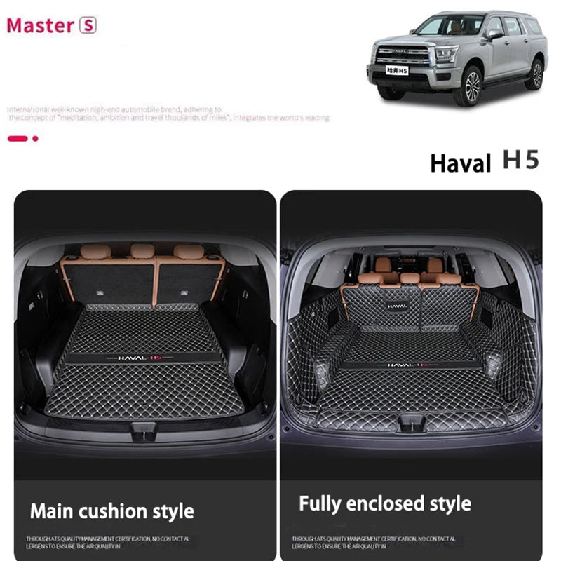 Custom Fit Trunk Mat for Great Wall New Haval H5 2024 -Durable Carpet Cargo Liner