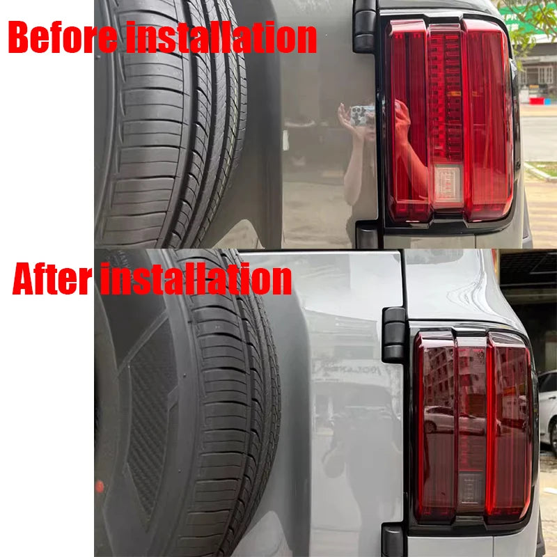 Great Wall GWM WEY Tank 300 2021-2024 Smoked Black Tail Light Sticker Film | Transparent Protection & Style