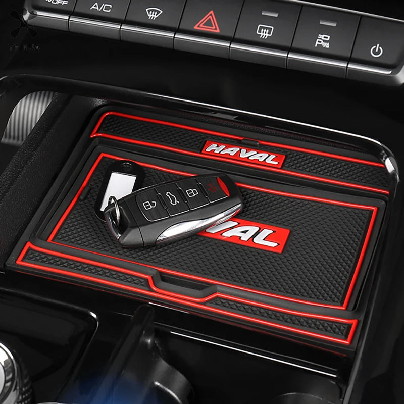 Custom Car Coasters Mats for Haval H6 LHD 2021-2023 GT 3rd Gen - Silicone Cup Holder Inserts