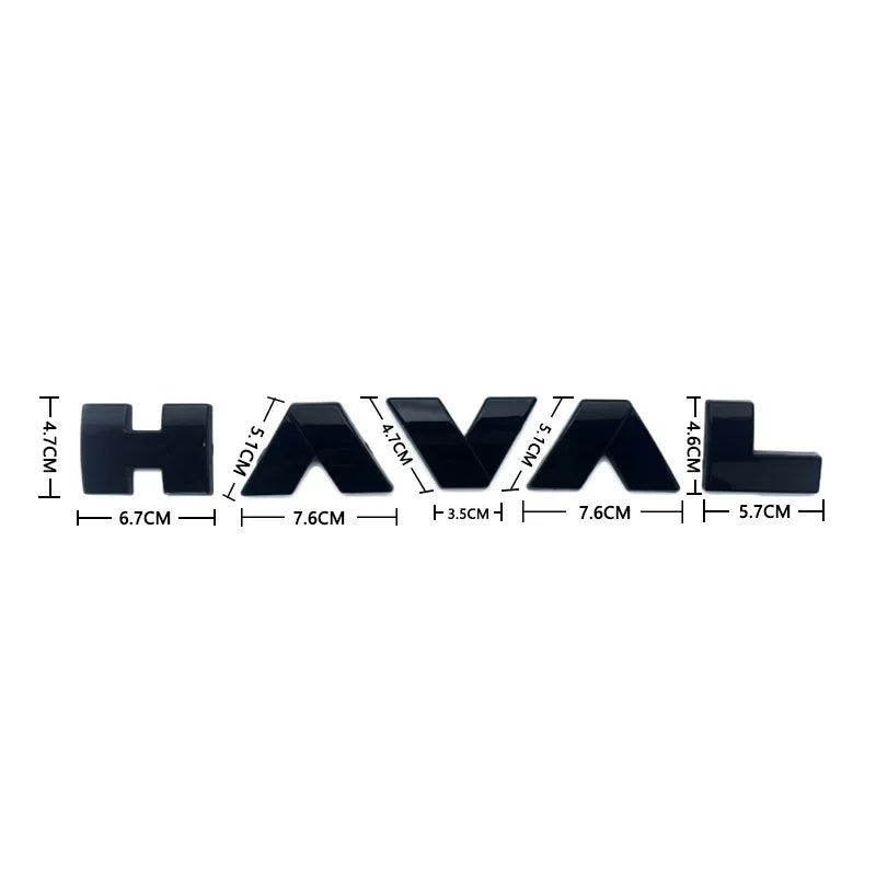 Custom Front Grille & Hood Logo Decals for Haval H6 3rd Gen DHT-PHEV 2023 | High-Quality Car Emblem Stickers