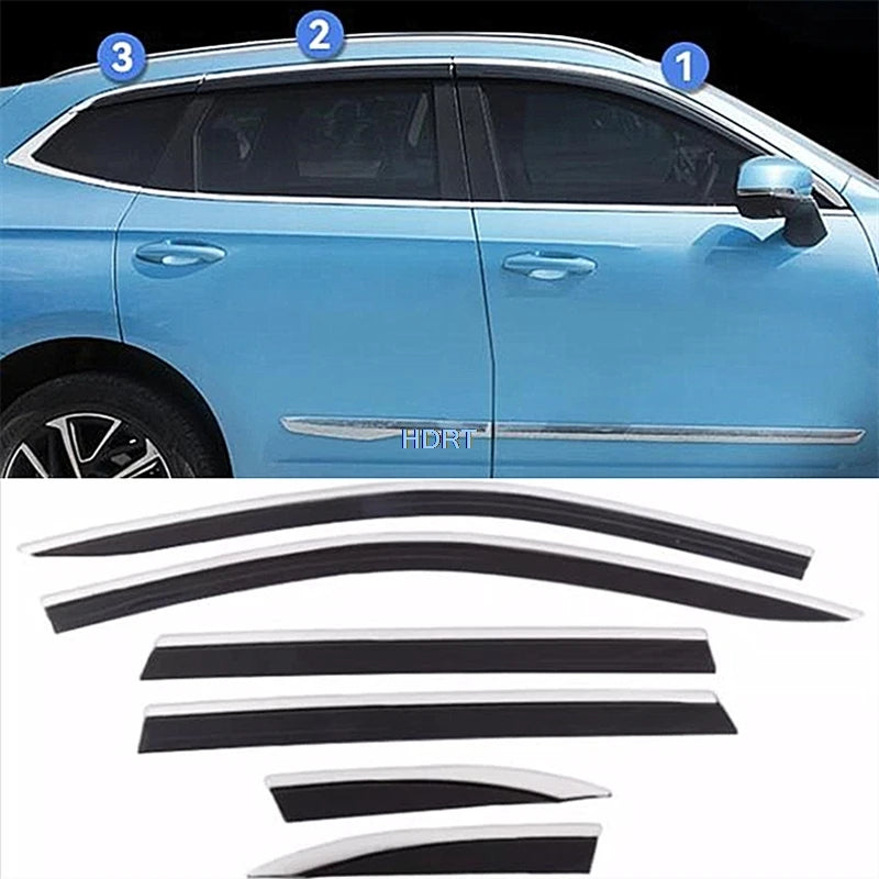 Custom Window Deflectors for Great Wall GWM Haval Jolion 2021+ | Wind Sun Rain Screen Shelter Visor