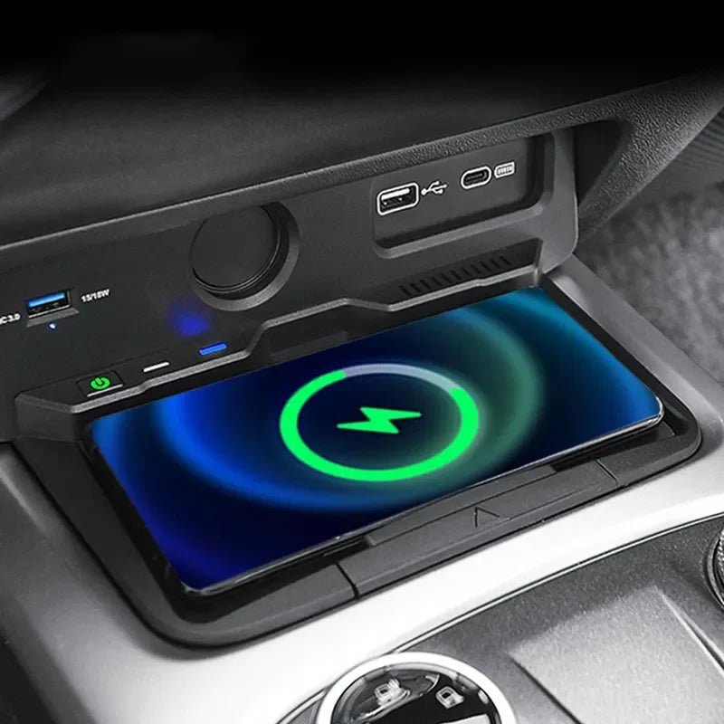 15W Qi Wireless Car Charger Fast Charging Pad for WEY Tank 300 Phone Holder