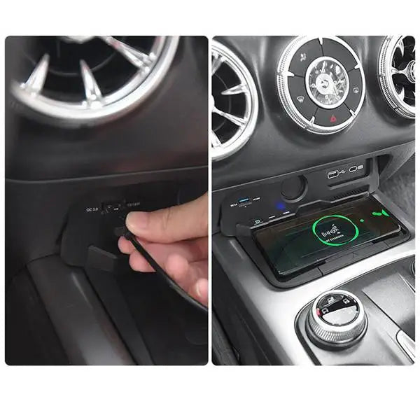 15W Qi Wireless Car Charger Fast Charging Pad for WEY Tank 300 Phone Holder