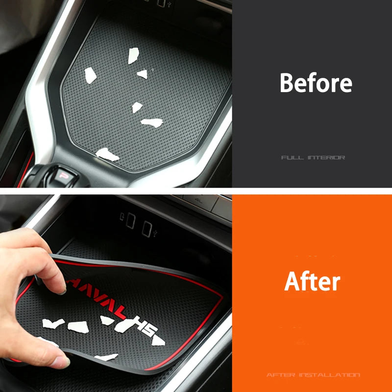 2024 Haval H5 Door Groove Pad Non-Slip Interior Mat | GWM Great Wall Rubber Cup Cushion