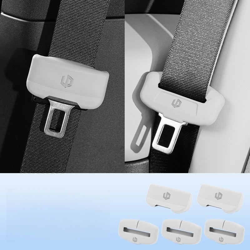 Custom Seat Belt Buckle Protector Cover for Leapmotor C10 C01 B01 T03 A10 B10 - Soft Silicone Anti Scratch Interior Guard
