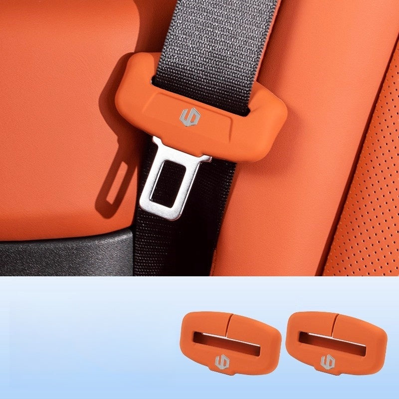 Custom Seat Belt Buckle Protector Cover for Leapmotor C10 C01 B01 T03 A10 B10 - Soft Silicone Anti Scratch Interior Guard