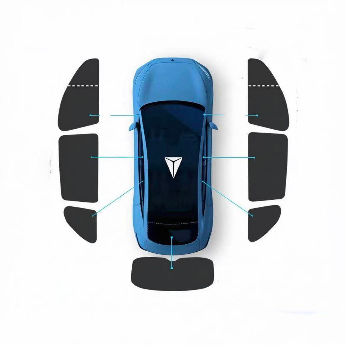 Custom Fit Car Window Sun Shade Set for Deepal S05 S07 G318 L07 - UV Blocking & Privacy