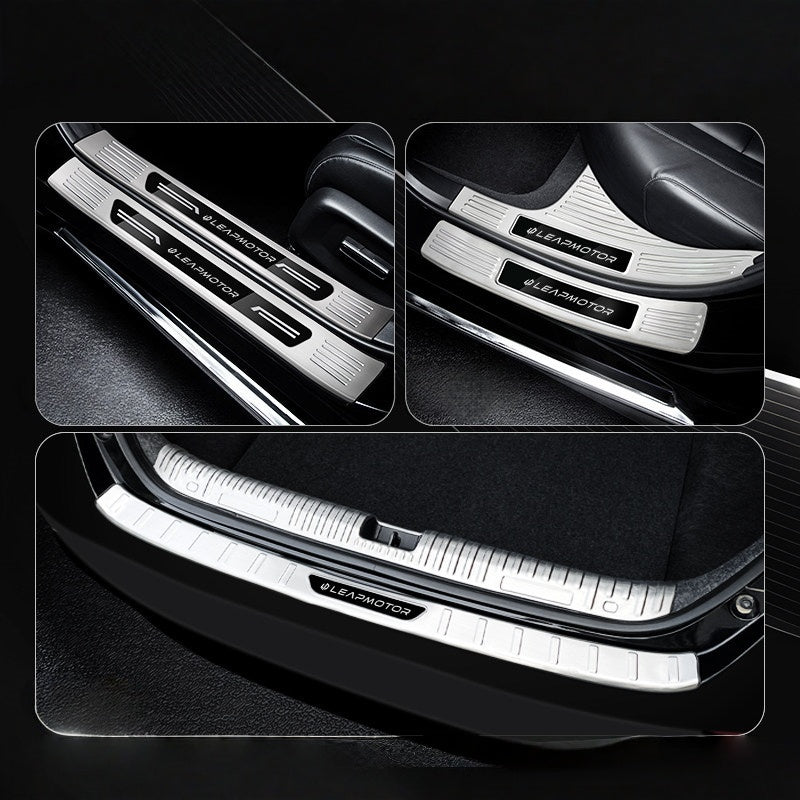 Custom Stainless Steel Door Sill Protector for Leapmotor A10 B01 B10 D19 D99 C10 C11 C16 T03 Anti Scratch Entry Guard