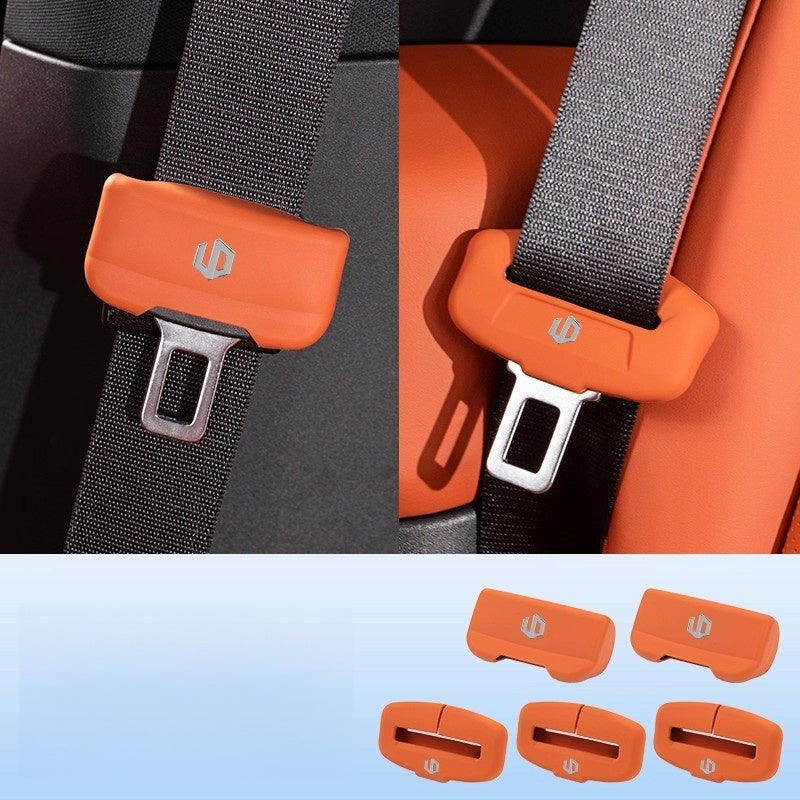 Custom Seat Belt Buckle Protector Cover for Leapmotor C10 C01 B01 T03 A10 B10 - Soft Silicone Anti Scratch Interior Guard