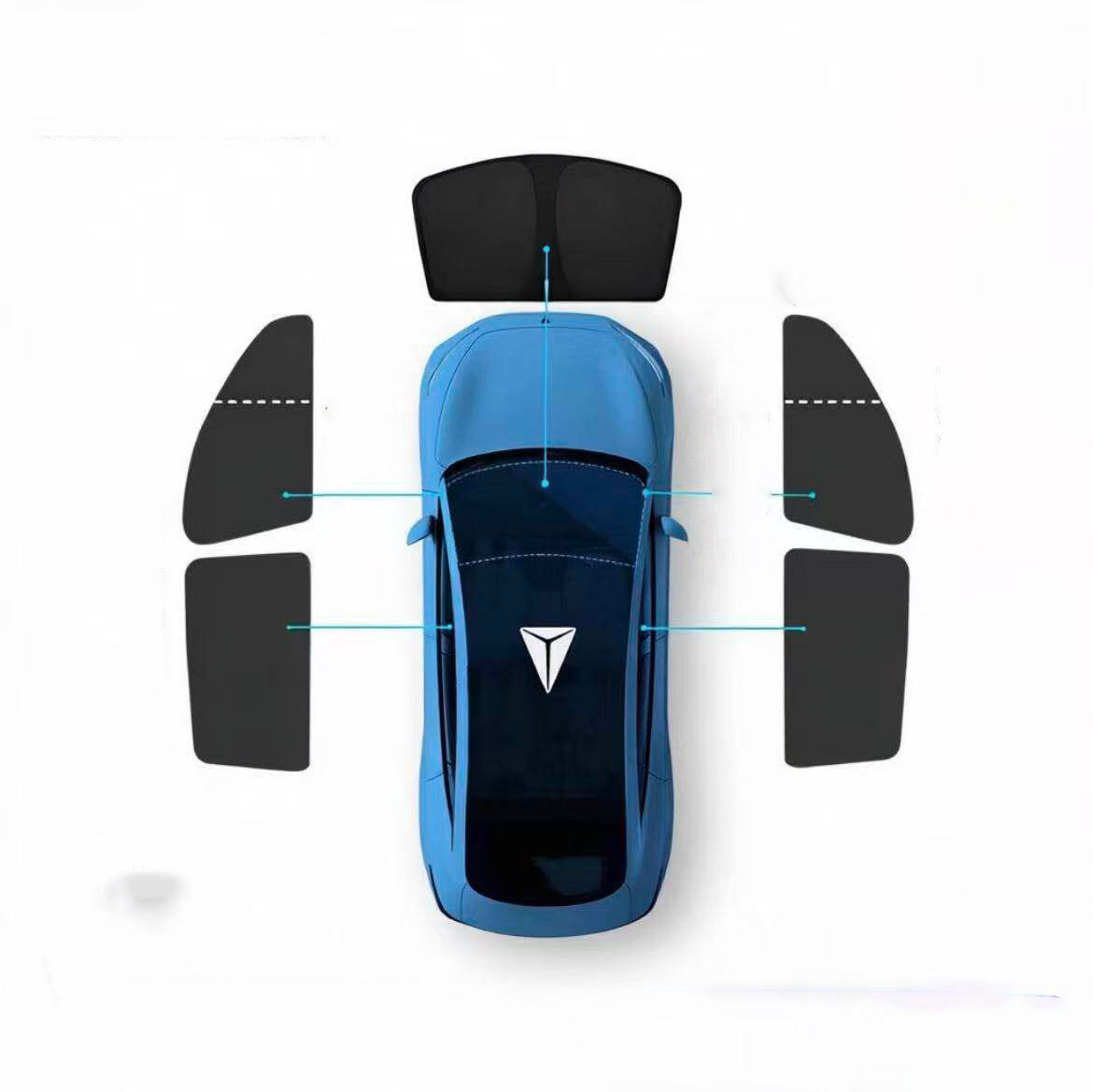 Custom Fit Car Window Sun Shade Set for Deepal S05 S07 G318 L07 - UV Blocking & Privacy