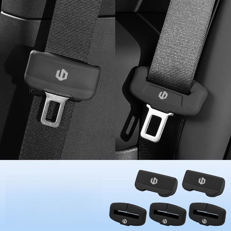 Custom Seat Belt Buckle Protector Cover for Leapmotor C10 C01 B01 T03 A10 B10 - Soft Silicone Anti Scratch Interior Guard