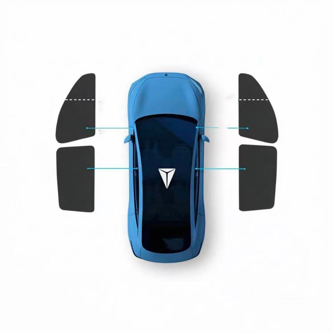 Custom Fit Car Window Sun Shade Set for Deepal S05 S07 G318 L07 - UV Blocking & Privacy