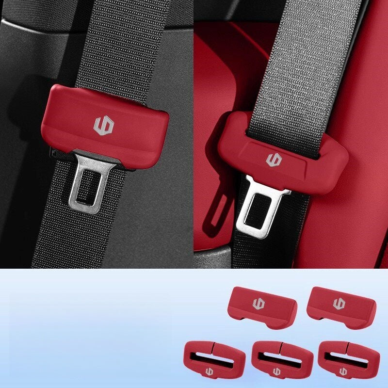 Custom Seat Belt Buckle Protector Cover for Leapmotor C10 C01 B01 T03 A10 B10 - Soft Silicone Anti Scratch Interior Guard