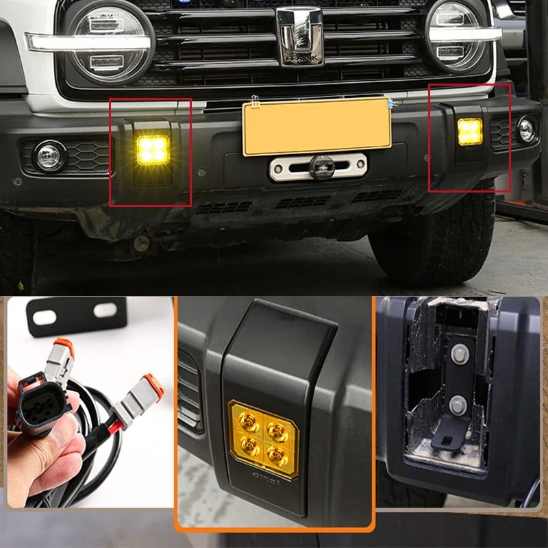 Great Wall Tank 300 Front Fog Lights Bumper LED Spotlights | High Visibility Driving Lights